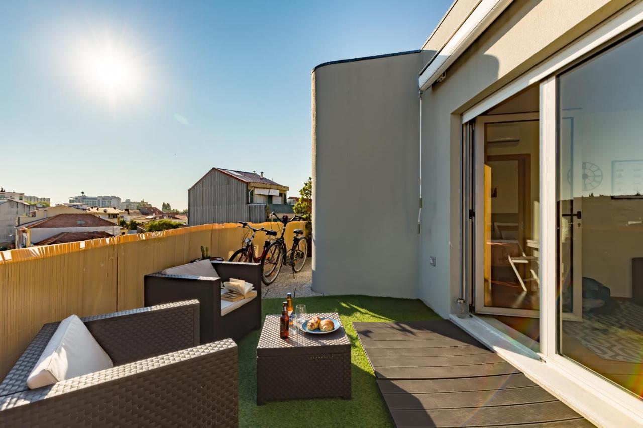 Music Relaxing Apt With Bikes, Terrace & Parking Porto Luaran gambar